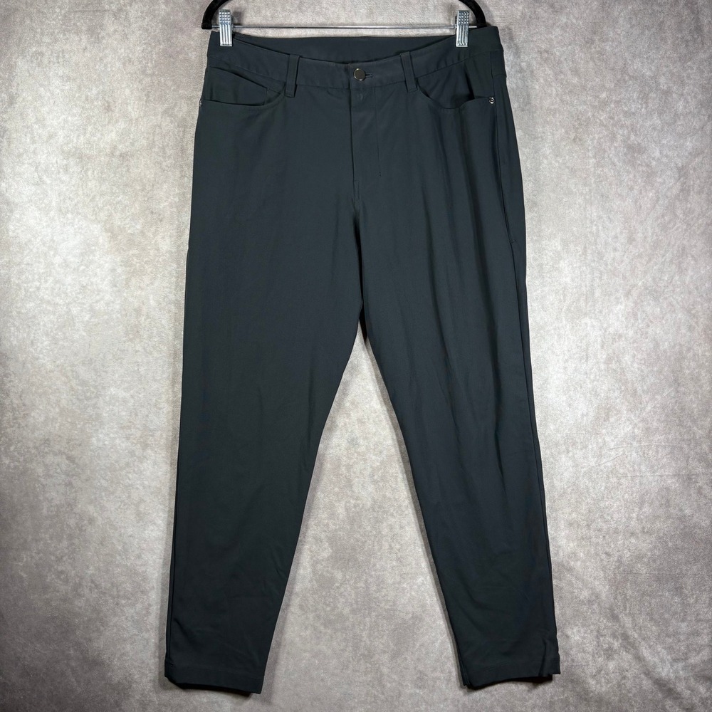 Lululemon Pants Mens 33 Black ABC Slim Fit Warpstreme Obsidian Casual Golf Chino